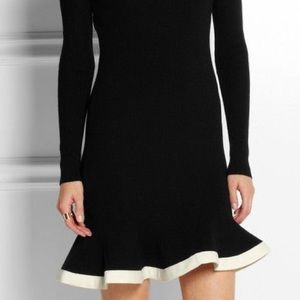 🖤 Alexander McQueen McQ Turtleneck Sweater Mini Knit Black Dress 🖤